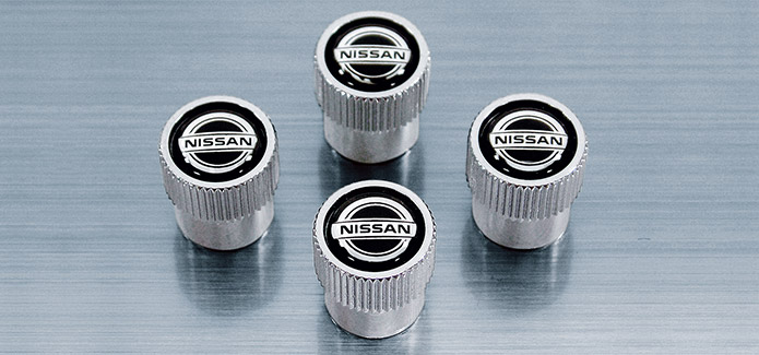 Nissan Valve Stem Caps (4-piece set) Nissan Valve Stem Caps (4-piece set)