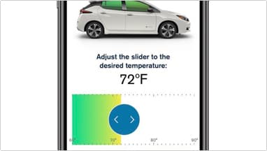 Nissan LEAF App Cabin Temperature